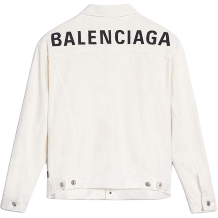 Куртка Balenciaga Denim Jacket White - изображение 3