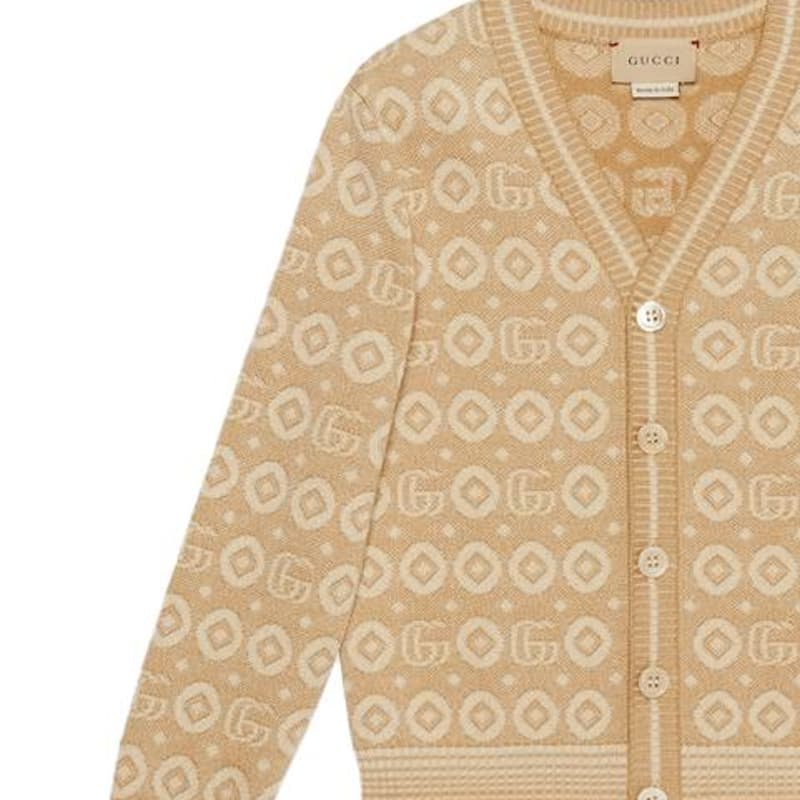GUCCI Double G Cotton Cardigan Logo - изображение 4