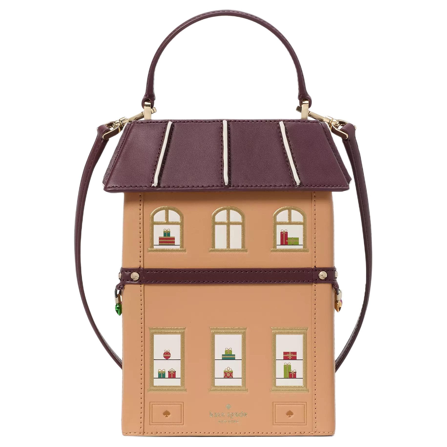 Сумка Kate Spade Кожа Одно Плечо Ручная Сумка Сумка через плечо Женская Коричневая Многоцветная - изображение 3