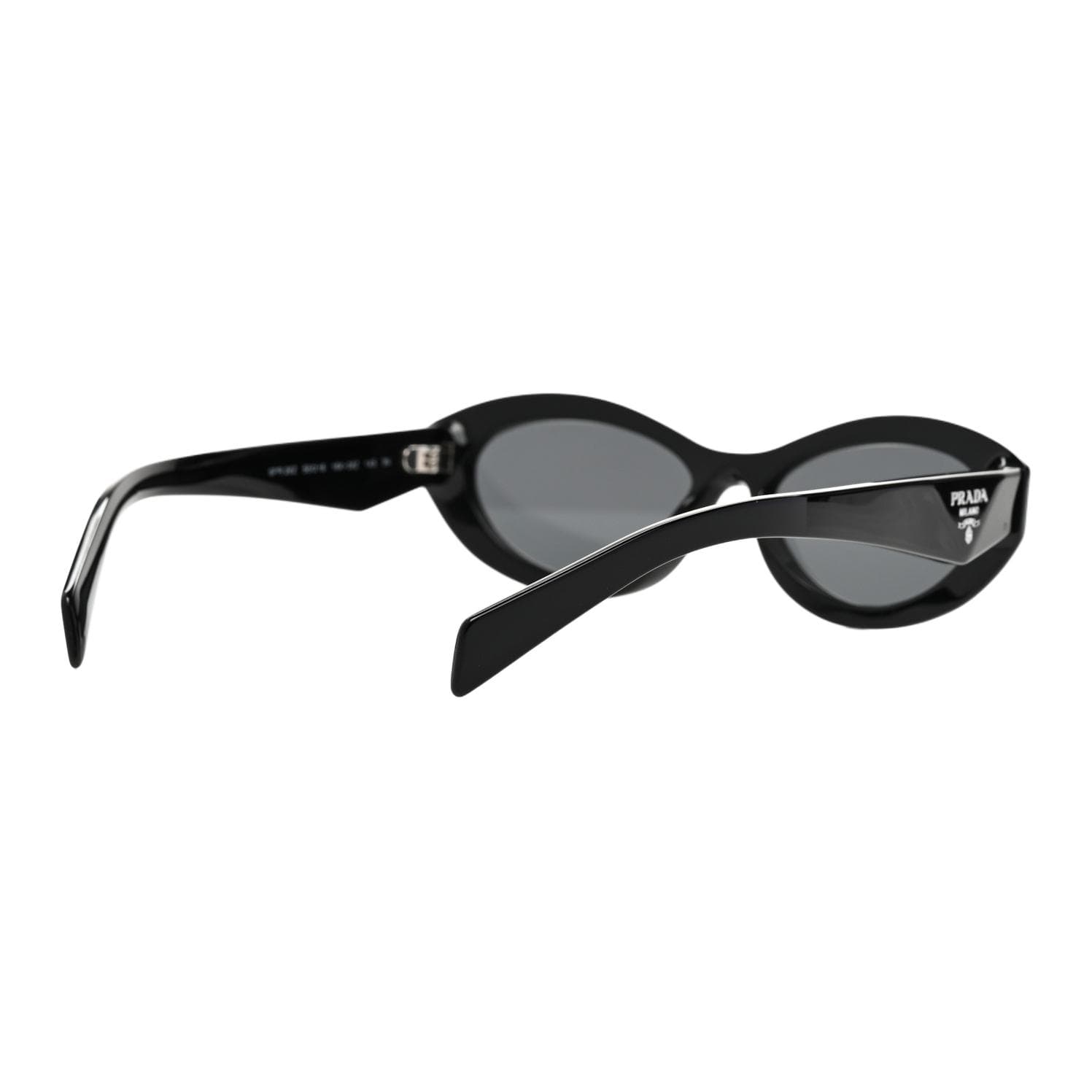 Солнцезащитные очки PRADA OVAL SUNGLASSES Женские Черные - изображение 4