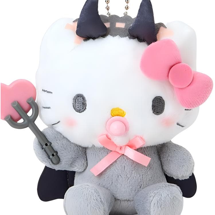 Санрио Hello Kitty Маленький Дьявол Кукла с Соской Плюшевый Украшение Длина Тела 11 см - изображение 2