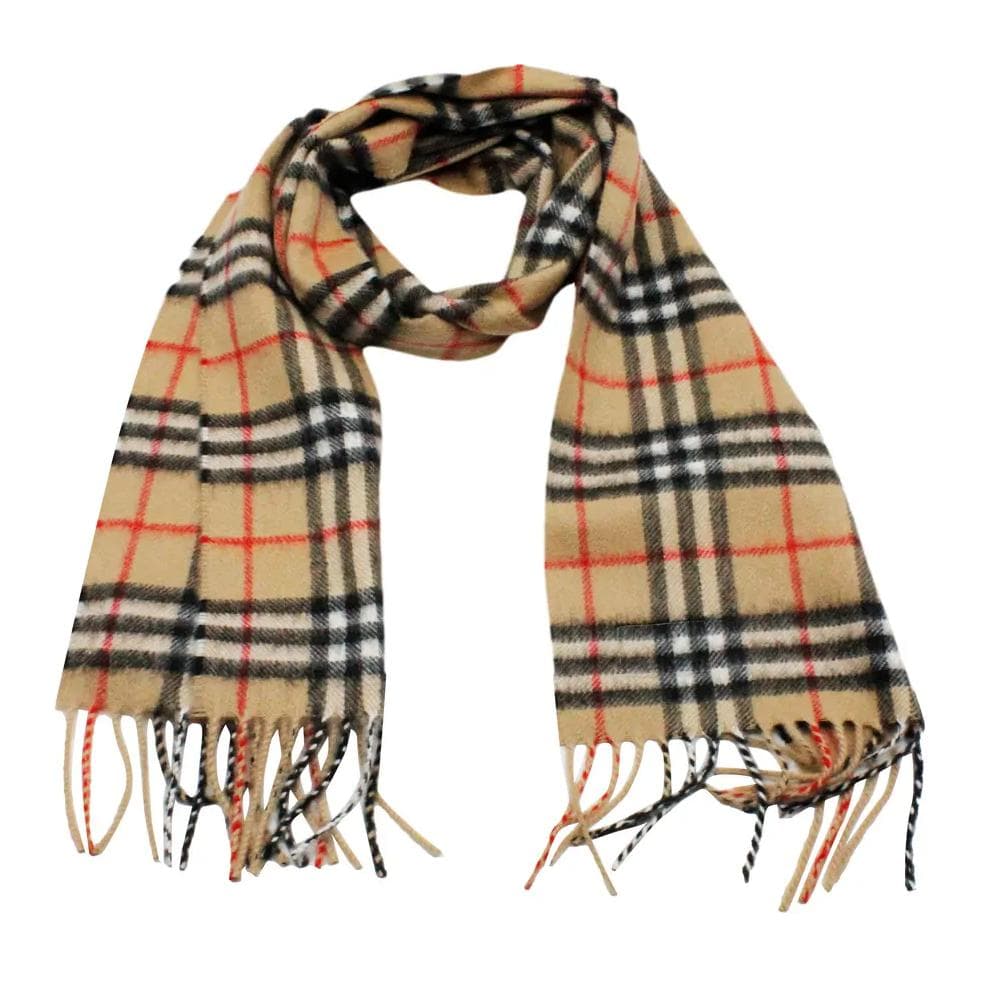 Шарф Burberry Плюш с кольцевым рисунком Вязаные шарфы Детский Архивный бежевый - изображение 4