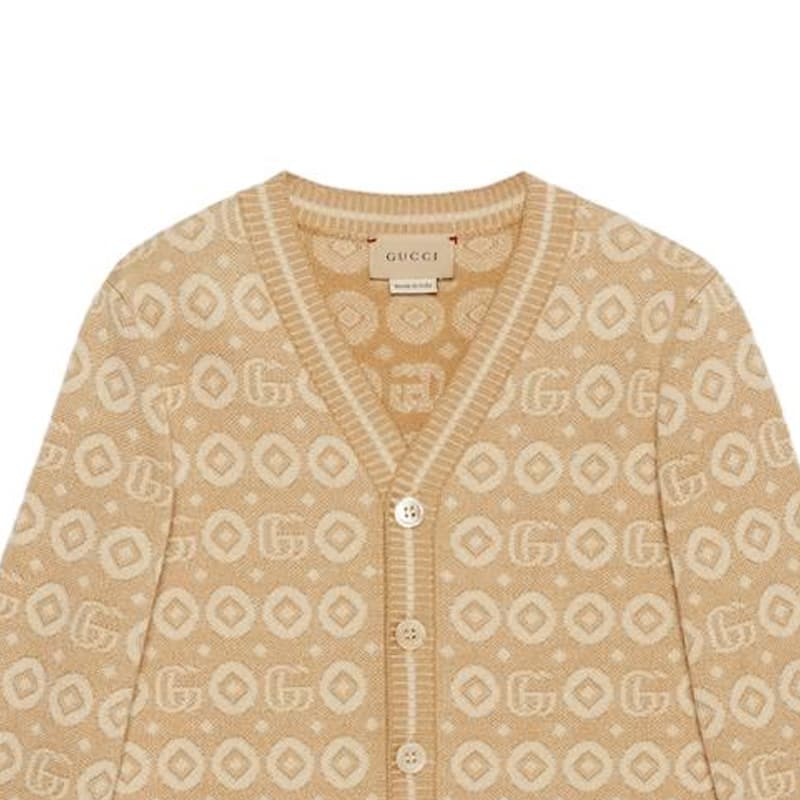 GUCCI Double G Cotton Cardigan Logo - изображение 3