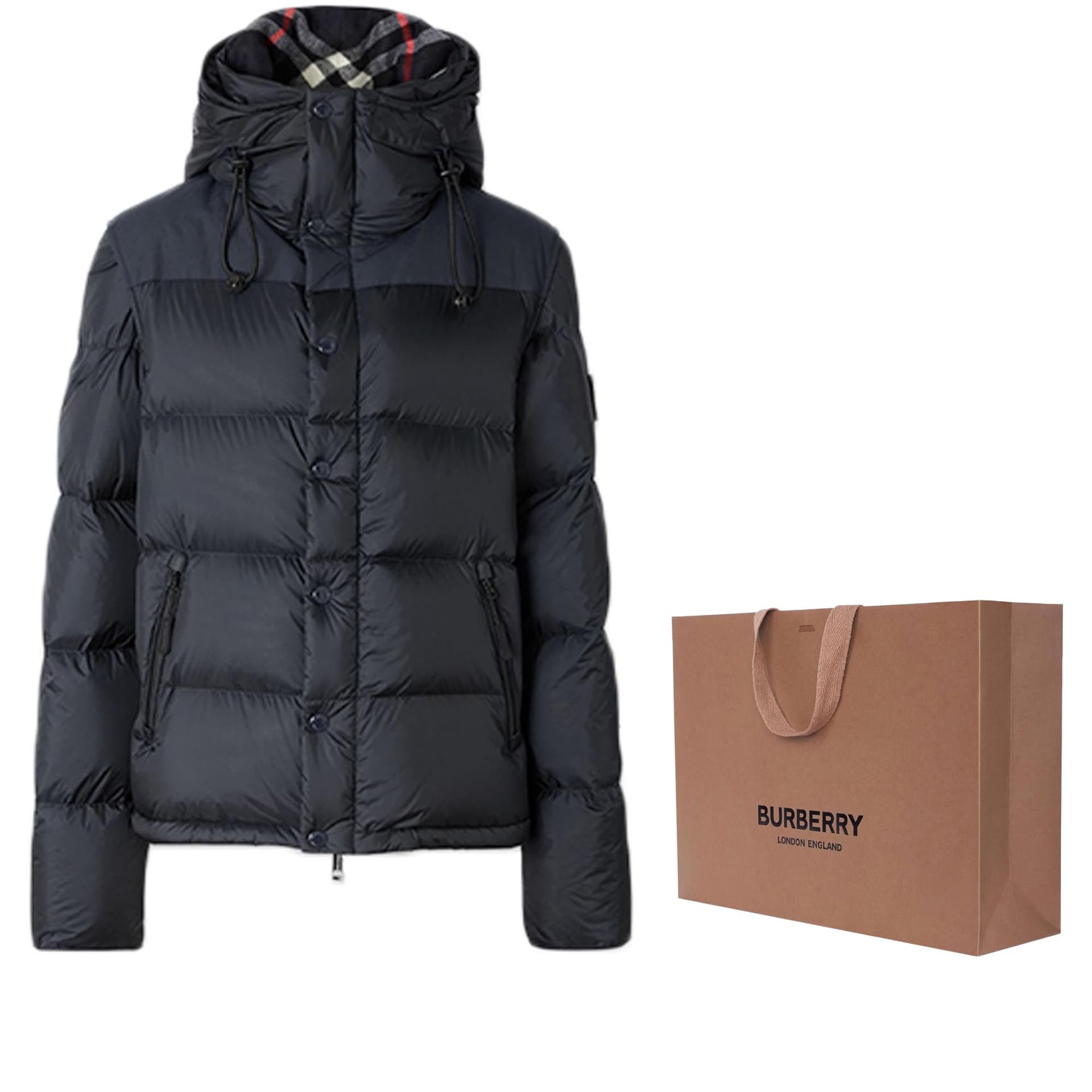 Зимняя куртка Burberry Navy Down Jacket - изображение 3