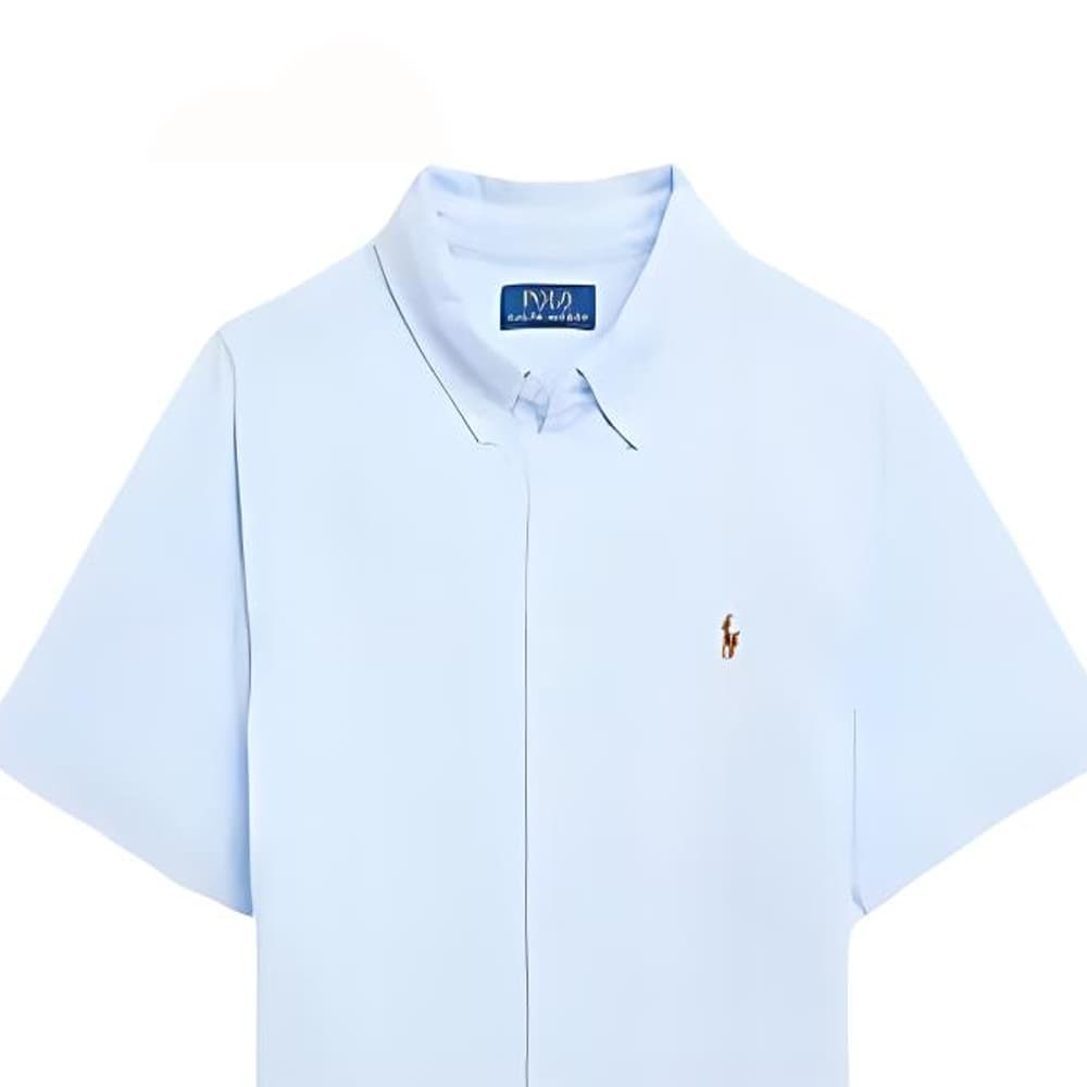 Polo Ralph Lauren SS24 Рубашка Летняя Детская Синяя - изображение 4