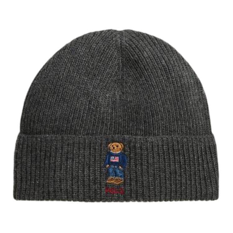 Шапка Polo Ralph Lauren Акрил Нейлон Шерсть Бини Унисекс Серый - изображение 1