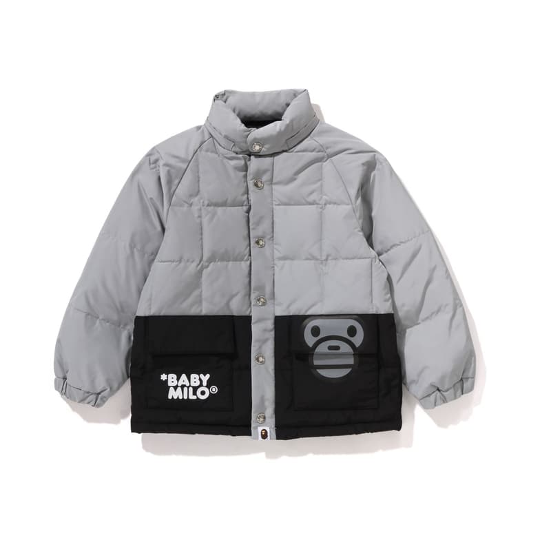 A BATHING APE Хлопковый пуховик для детей - изображение 2