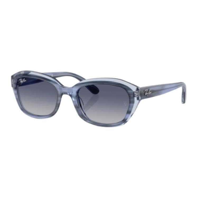 Солнцезащитные очки RayBan Пластиковая оправа Круглые Солнцезащитные очки Детские Синие - изображение 1