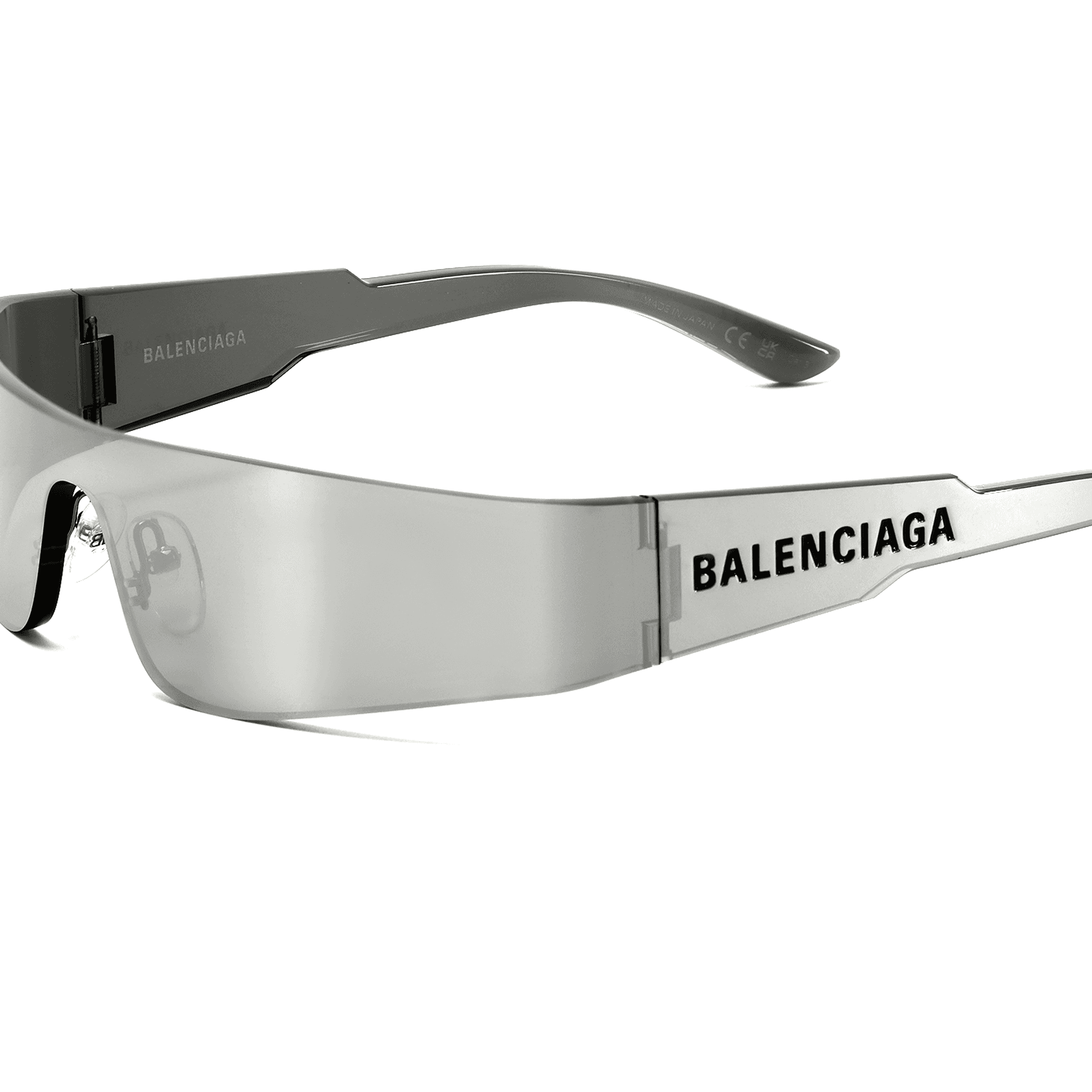 Солнцезащитные очки Balenciaga Mono Silver - изображение 5