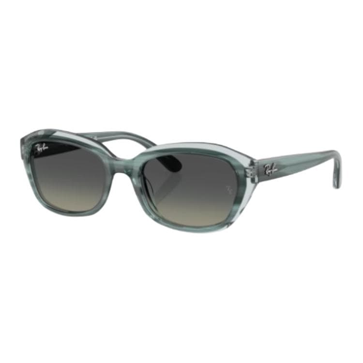 Солнцезащитные очки RayBan Пластиковая оправа Круглые Солнцезащитные очки Детские Зеленые - изображение 1