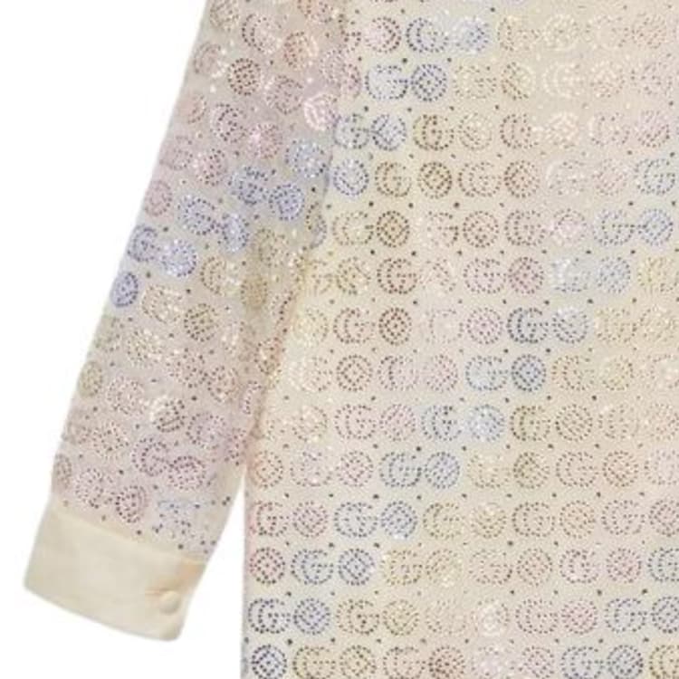 GUCCI Children's Silk Organza Dress With Crystals - изображение 3