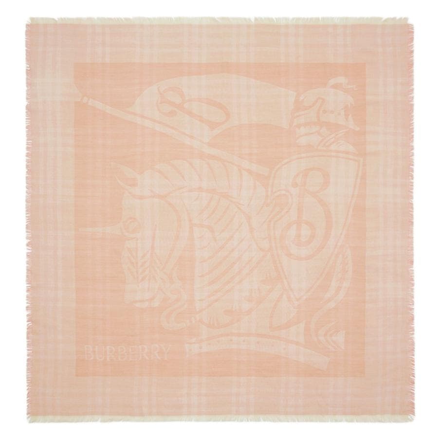 Шарф Burberry Шерсть Полиамид Knit Scarves Unisex Розовый - изображение 1