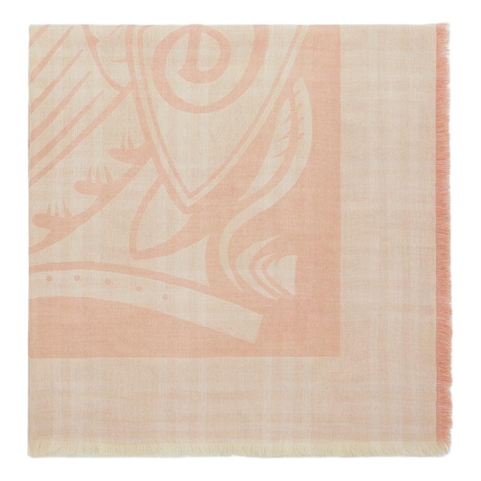 Шарф Burberry Шерсть Полиамид Knit Scarves Unisex Розовый - изображение 2