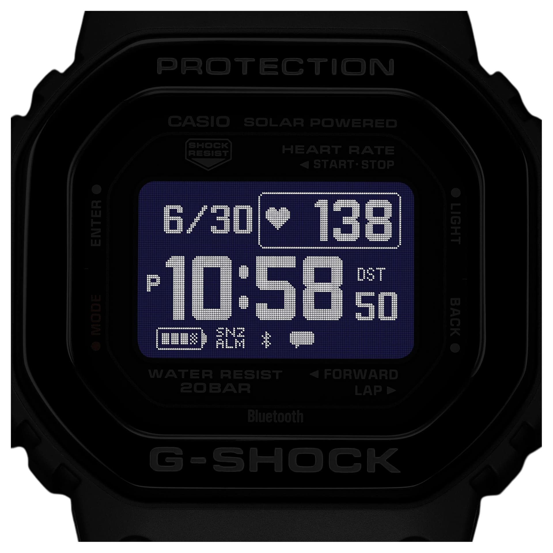 Часы CASIO 5600 200м Водонепроницаемый Солнечный Кварцевый Механизм Смола Шнуровка Часы Мужские Черный Циферблат - изображение 2