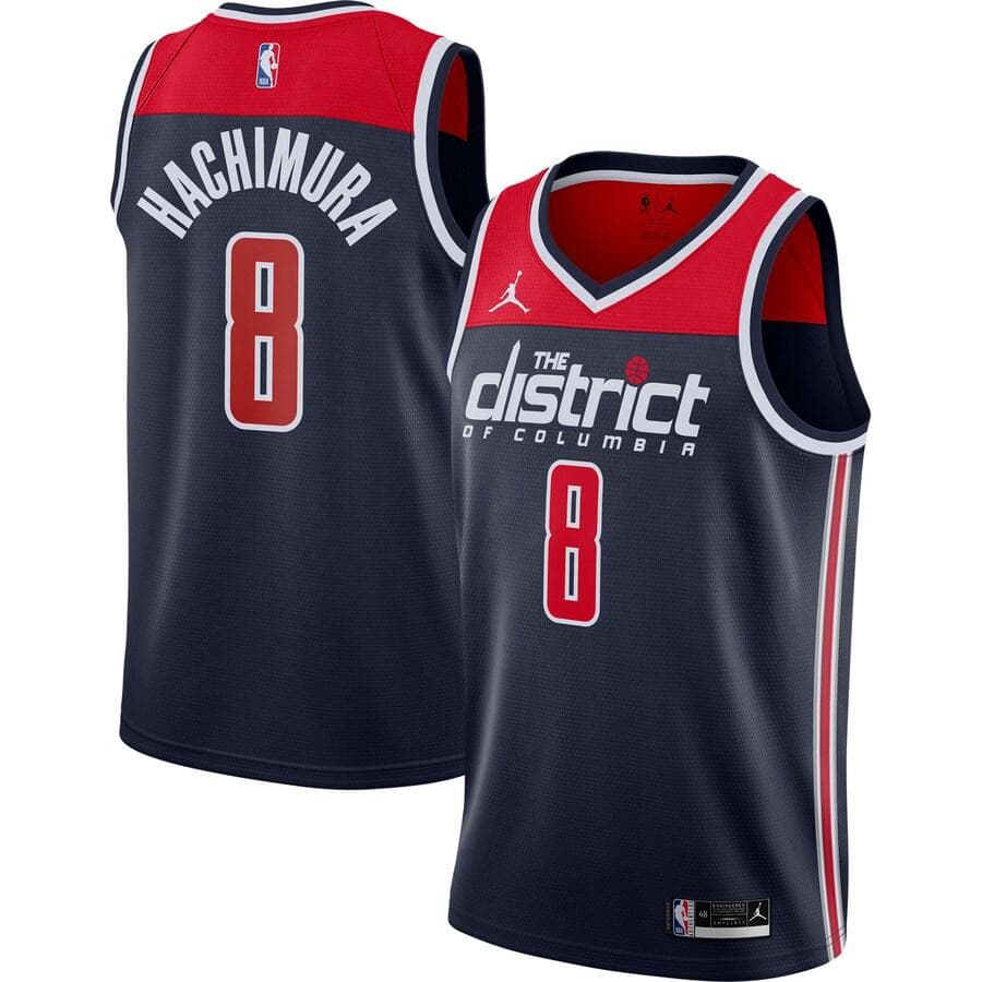Баскетбольная майка Jordan Washington Wizards Rui Hachimura 8 Black - изображение 3