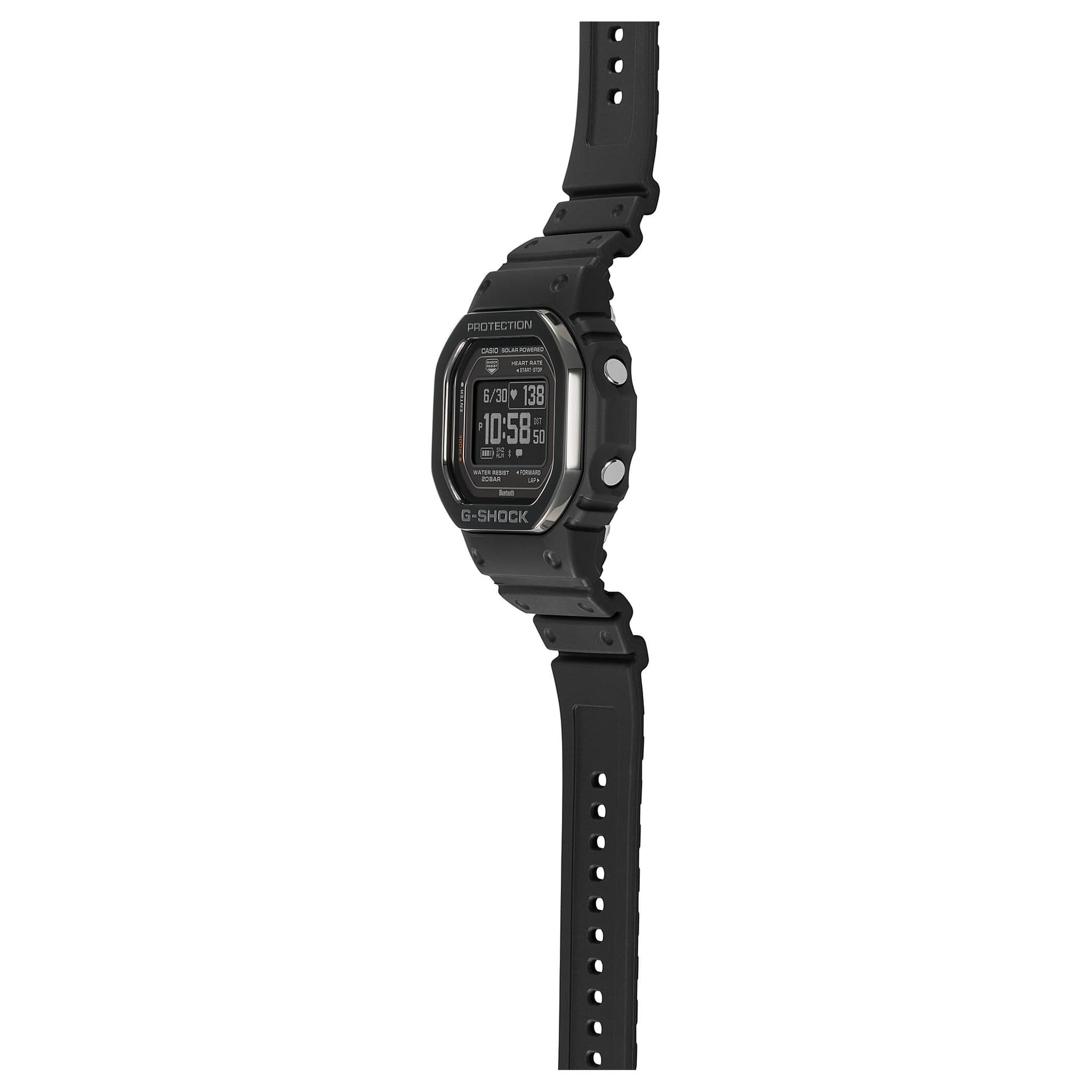 Часы CASIO 5600 200м Водонепроницаемый Солнечный Кварцевый Механизм Смола Шнуровка Часы Мужские Черный Циферблат - изображение 7