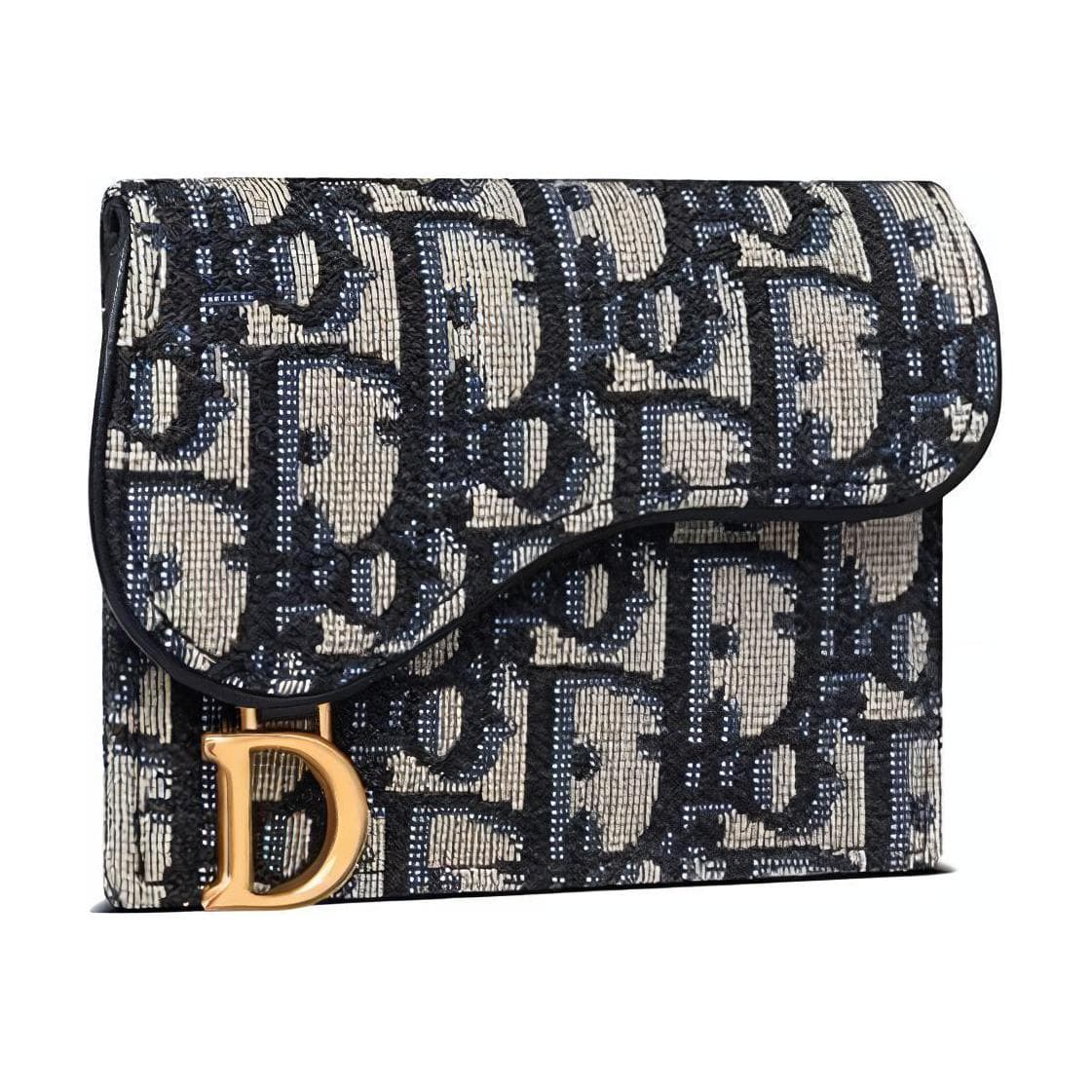 Картхолдер Dior Oblique Denim Blue Card Holder — фото 2