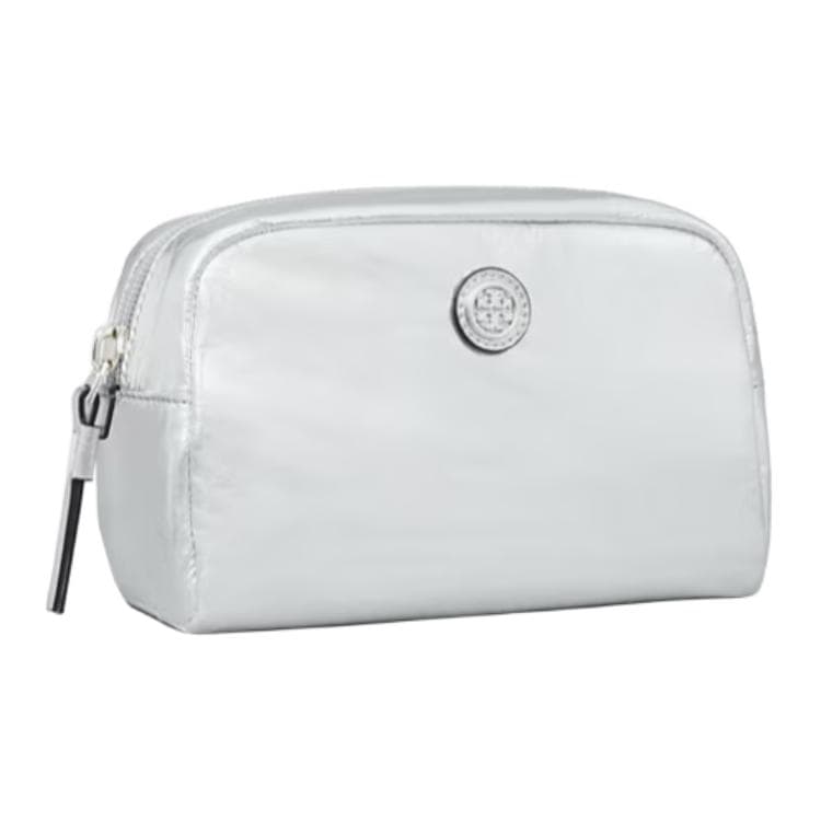 Косметичка Tory Burch Tory Burch VIRGINIA Нейлоновая косметичка для женщин серебряная - изображение 2