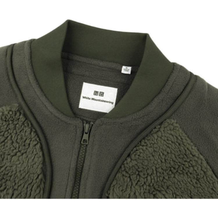 Куртка UNIQLO x White Mountaineering Fleece Jacket Deep Olive - изображение 4