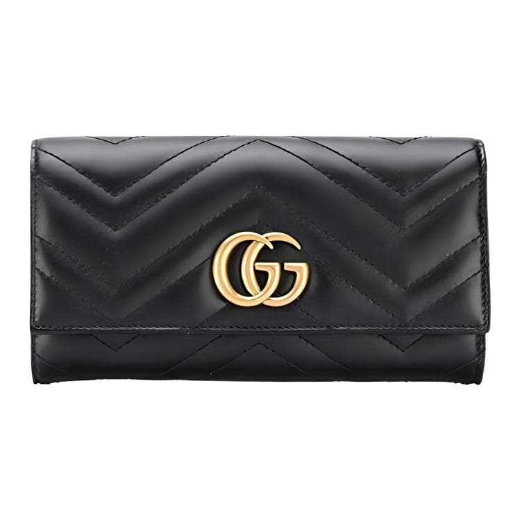 Кошелек Gucci GG Marmont Black Wallet - изображение 1