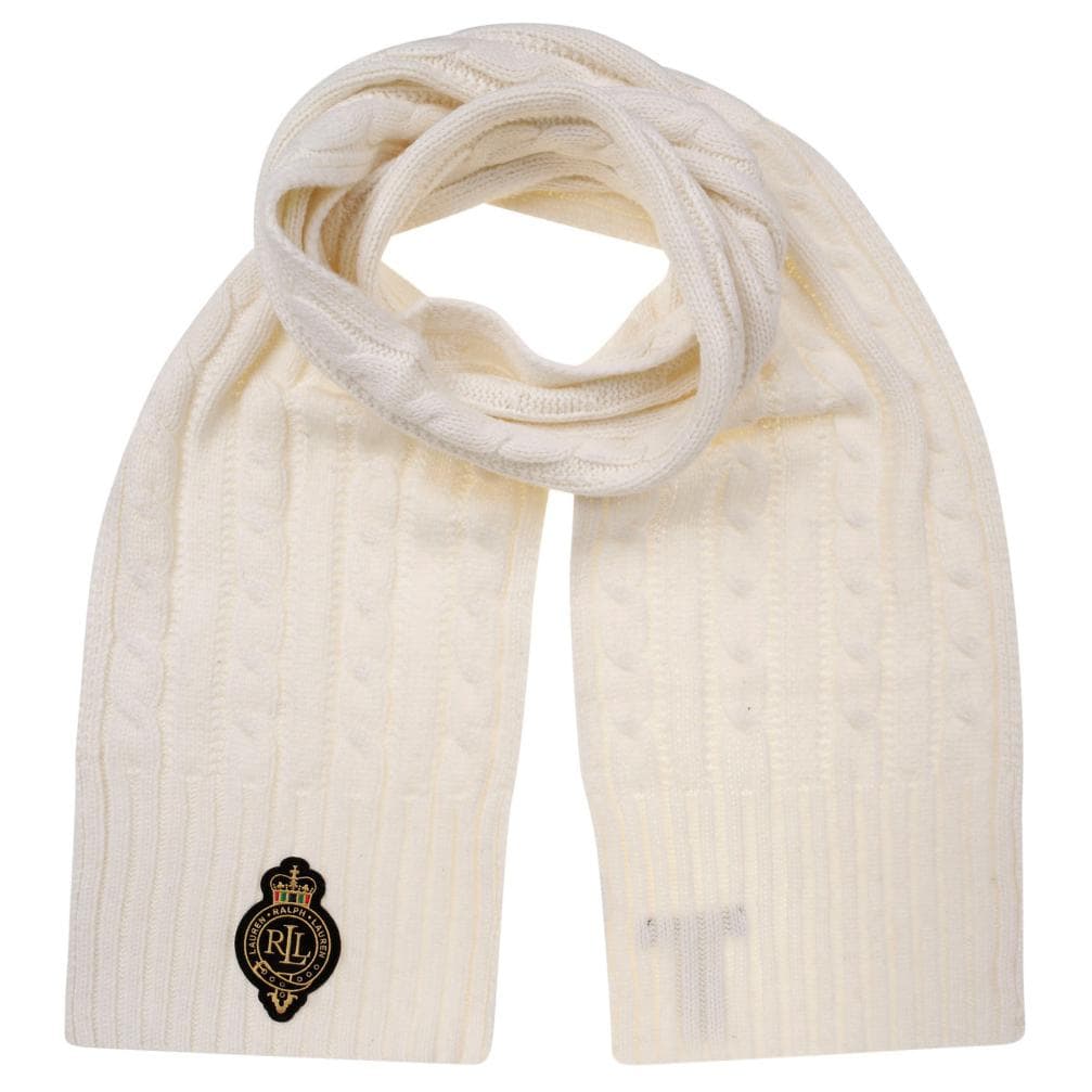 Шарф Шарфы из шерсти Polo Ralph Lauren женские белые - изображение 1