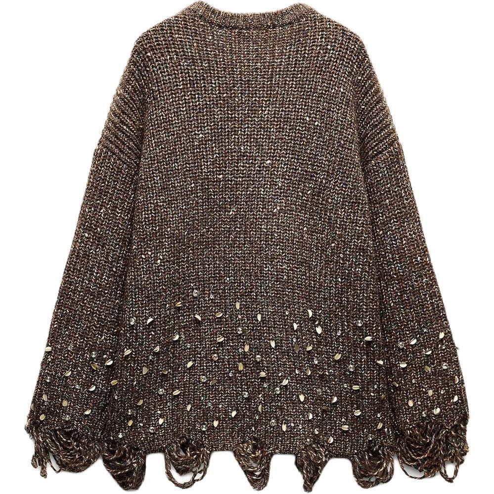 Кардиган ZARA Коричневые Женские Свитера - изображение 2