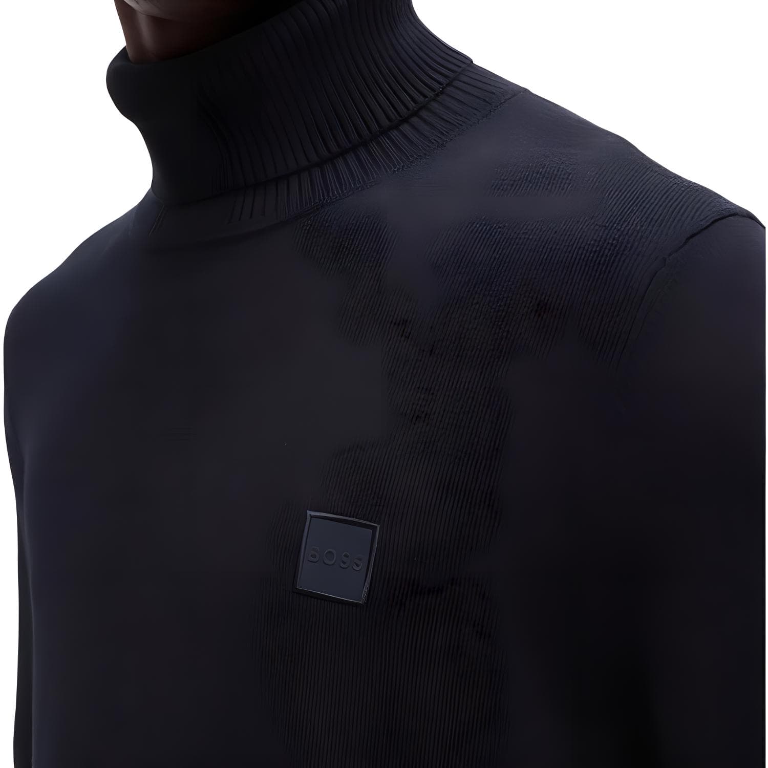 Кофта HUGO BOSS FW24 Свитер Стандартный крой Мужской Темно-синий - изображение 2