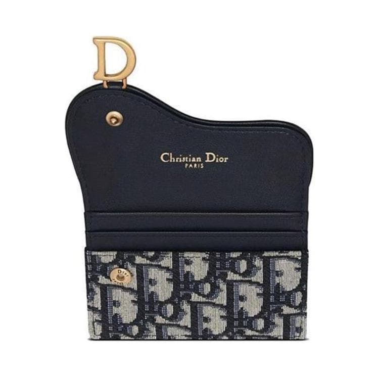 Картхолдер Dior Oblique Denim Blue Card Holder — фото 3