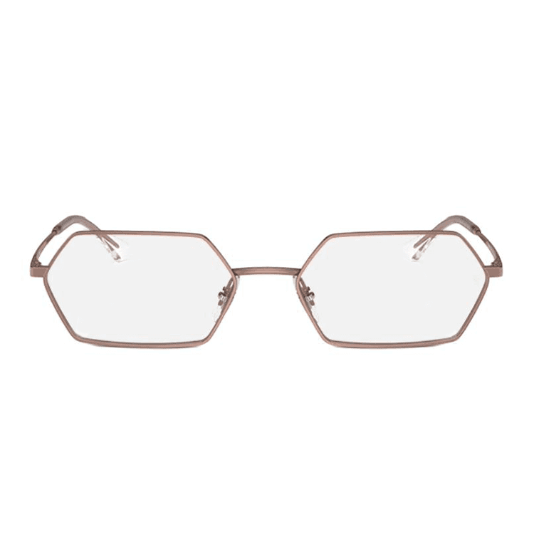 Оправа RayBan Металлические оправы для очков с фигурным дизайном унисекс медный цвет - изображение 2
