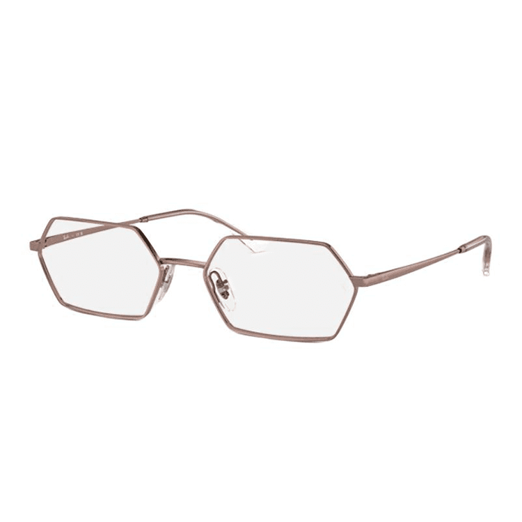 Оправа RayBan Металлические оправы для очков с фигурным дизайном унисекс медный цвет - изображение 1
