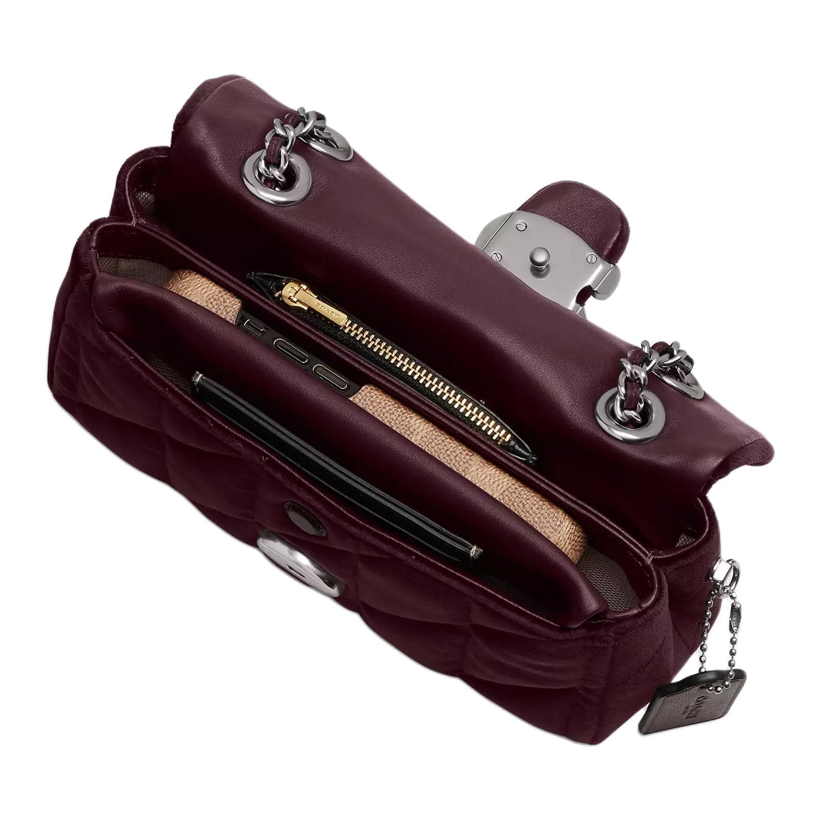 Сумка через плечо COACH Tabby 20 Merlot - изображение 5