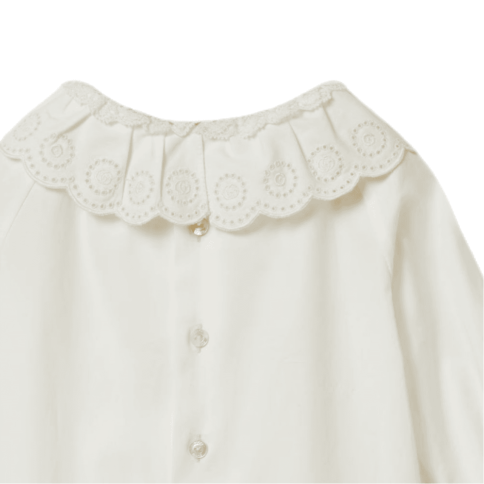 GUCCI Повседневный Рубашка FW24 Белый Infant and Toddler - изображение 3