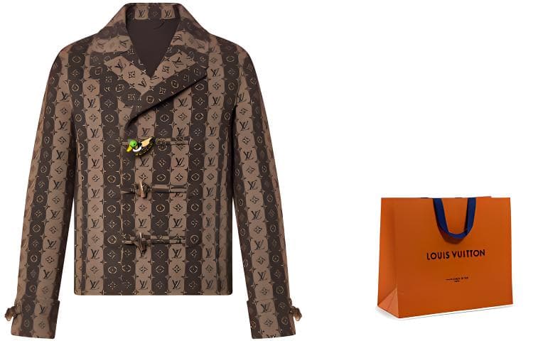Пальто LOUIS VUITTON x NIGO2 LV2 SS22 Coat Brown - изображение 2