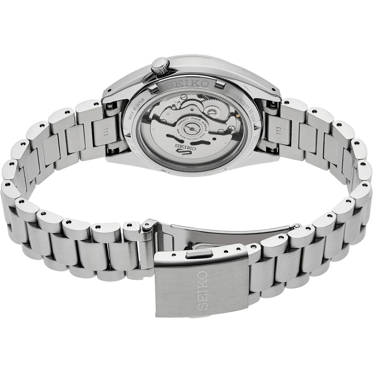 Часы Seiko 5 ['100' 301050]Y Водонепроницаемый Автоматический Механический Механизм Нержавеющая Сталь Шнуровка Часы - изображение 3