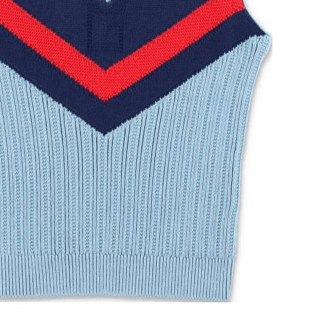 GUCCI Rib Stitch Cotton Vest V - изображение 4
