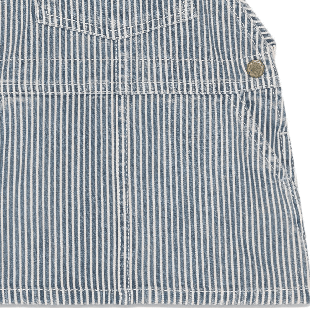 GUCCI STRIPED DENIM DUNGAREE DRESS - изображение 5