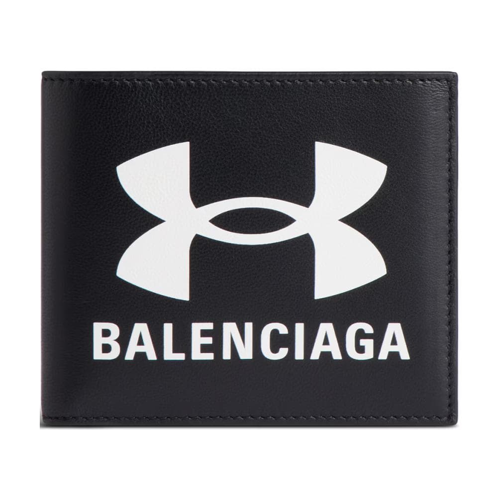 Кошелек Balenciaga Мужской кошелек из овечьей кожи черный - изображение 1
