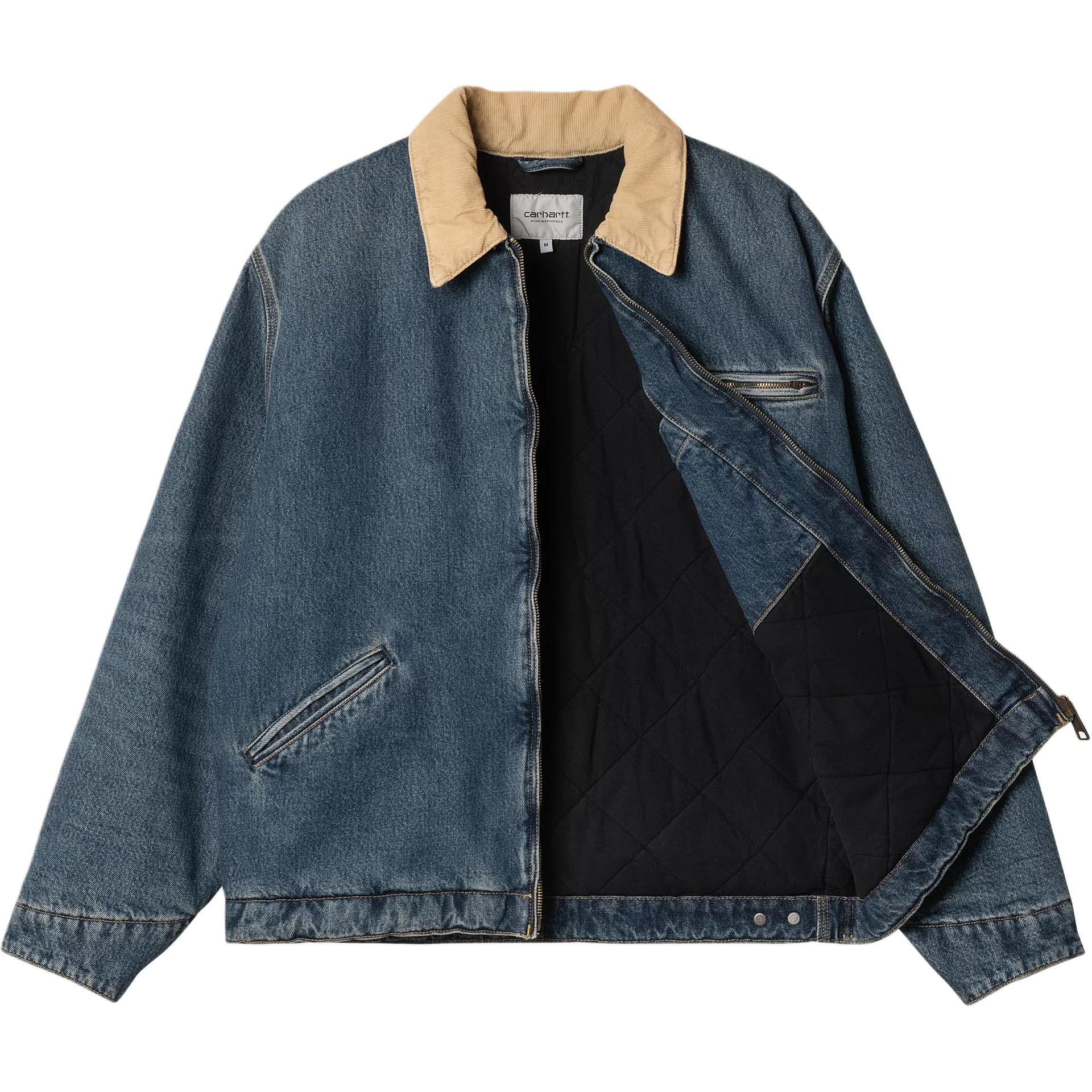 Джинсовая куртка Carhartt WIP Ullscreen OG Detroit Куртка Джинсовая Куртка Унисекс Синяя - изображение 3