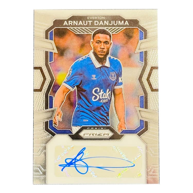 Коллекционные карточки PANINI Daniouma Подпись Подпись Коллекция Everton PRIZM Стандартный размер Условное состояние Спортивные карты 1 шт - изображение 1
