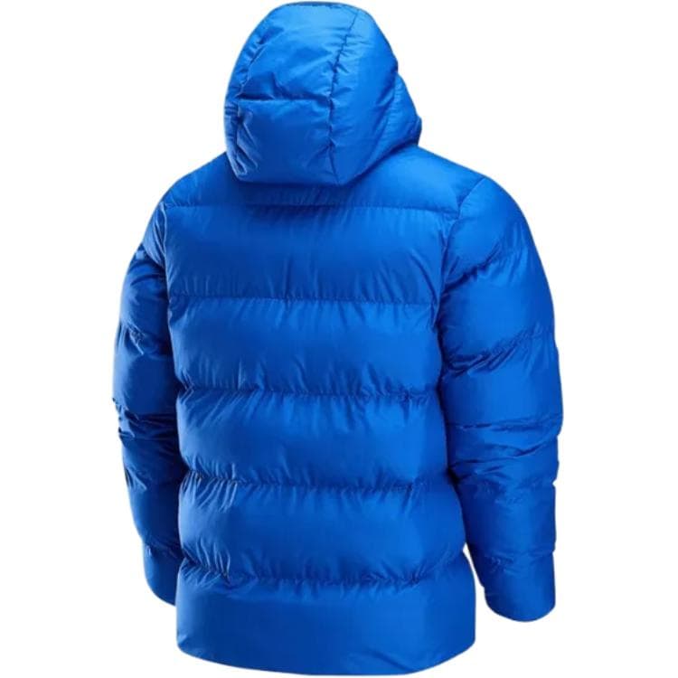 Зимняя куртка пуховик Jordan Brooklyn FW24 Therma-FIT Удобный водонепроницаемый термозащитный хлопковый пуховик с капюшоном Мужской игровой королевский синий - изображение 3