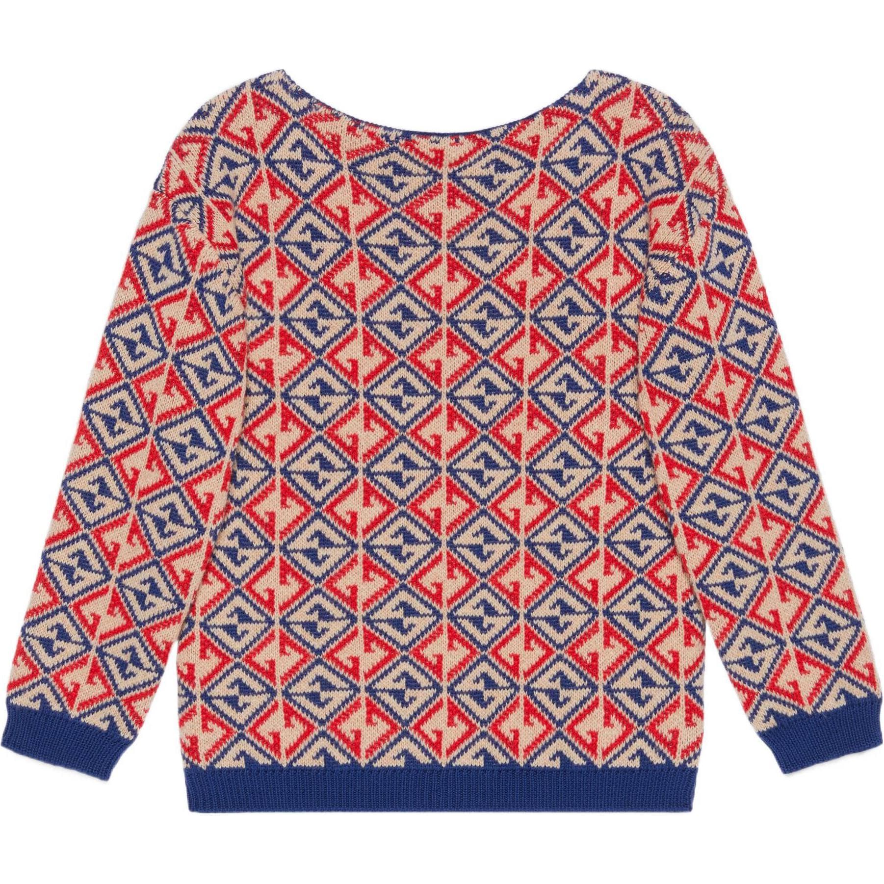 GUCCI 1921 Series Blue Wool Sweater - изображение 2