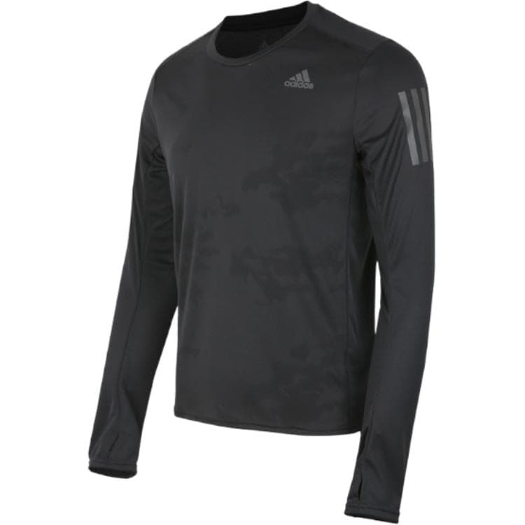 Футболка Adidas RS LS T Рубашка Мужская Черная - изображение 3