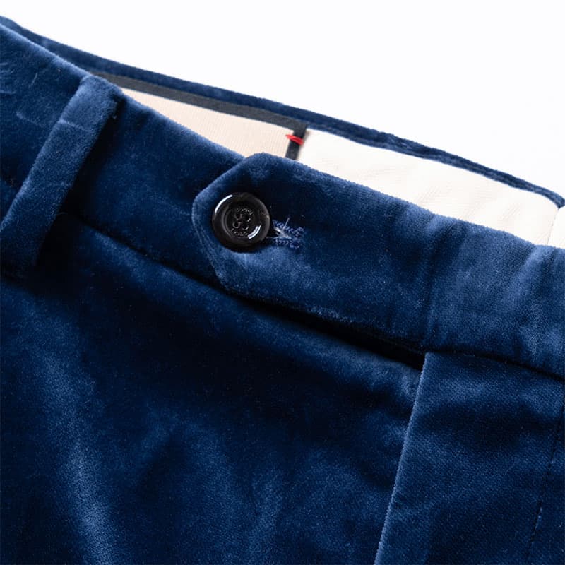 Шорты GUCCI FW21 Velvet Shorts Blue - изображение 3