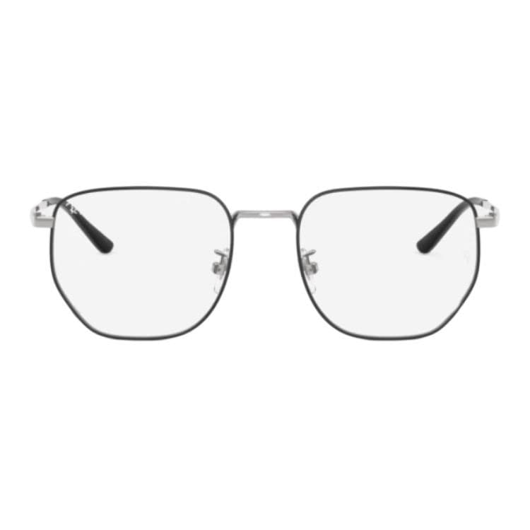 Оправа RayBan Титановые оправы для очков с фигурным дизайном унисекс черный серебряный - изображение 2