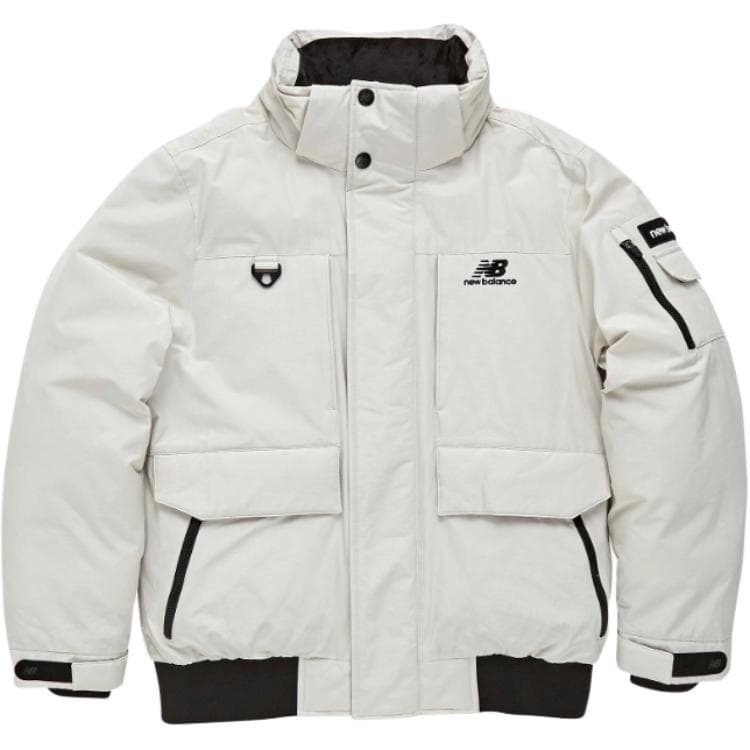 Зимняя куртка New Balance Пуховик Унисекс Сливочный - изображение 3