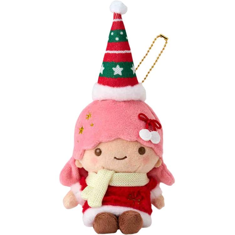 Коллекция шляп Sanrio Рождество Маленькие звезды-близнецы LALA Куклы Плюшевый Украшение Длина тела 20 см - изображение 1