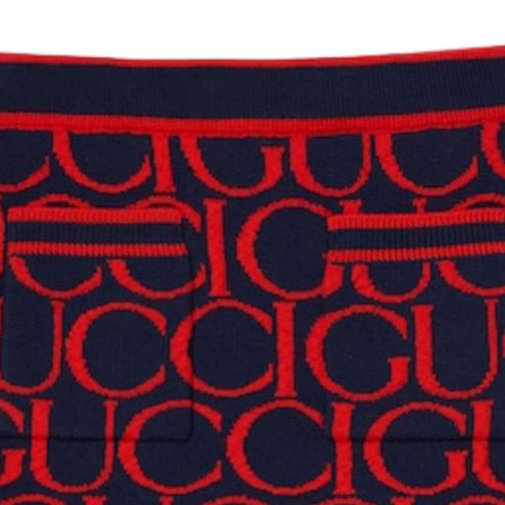 Gucci Письмо Логотип бренда Юбка Детский Темно-синий Красный - изображение 3