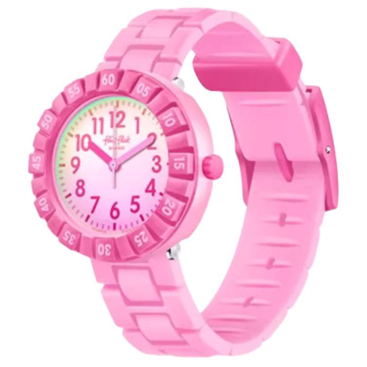 Часы SWATCH Flik Flak Кварцевый механизм водонепроницаемость 30 м детские часы 36,7 мм розовый циферблат - изображение 3