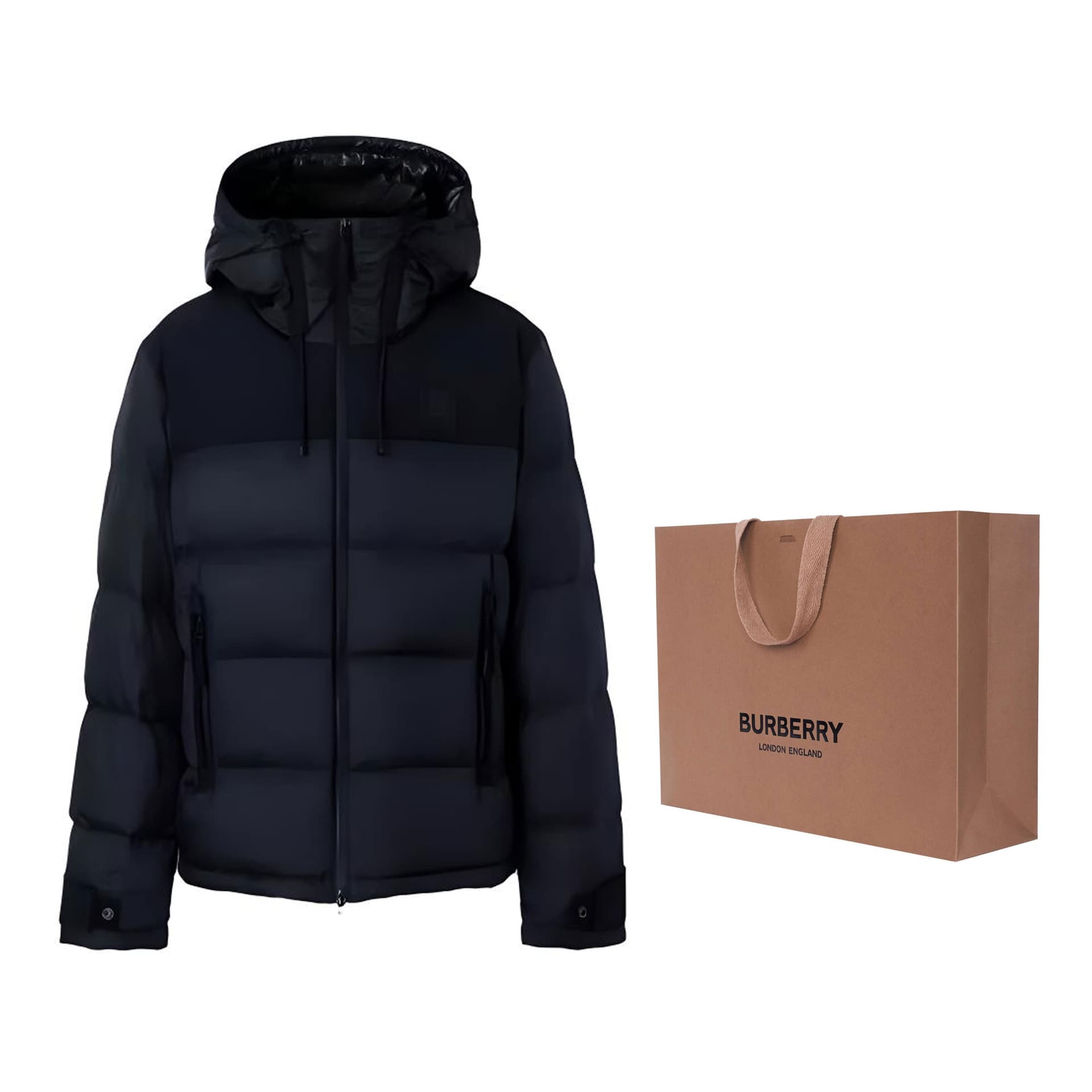 Зимняя куртка Burberry Logo Hooded Down Jacket - изображение 2