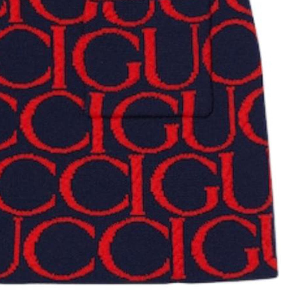 Gucci Письмо Логотип бренда Юбка Детский Темно-синий Красный - изображение 4